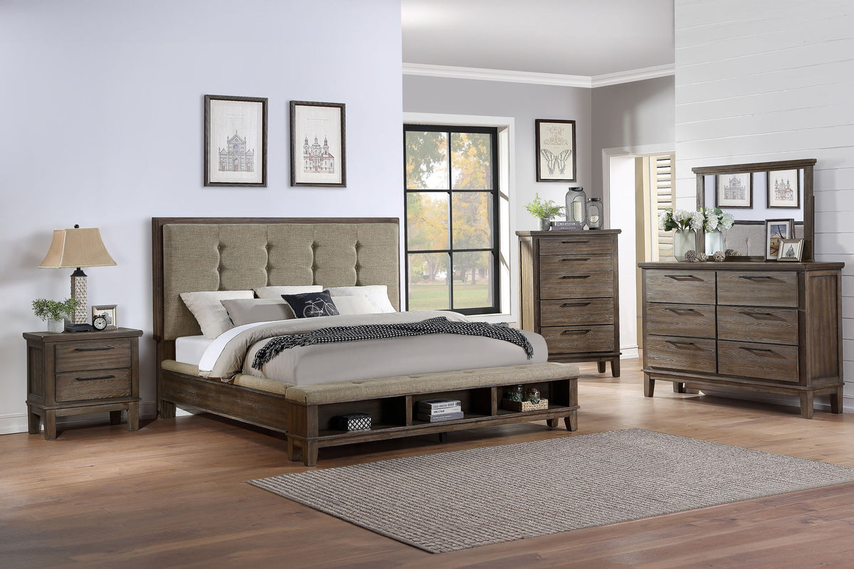 Cagney - 6/0 California King Side Rails - Gray