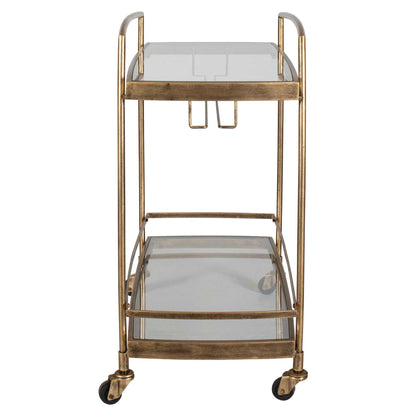 Scarritt - Bar Cart - Antique Brass