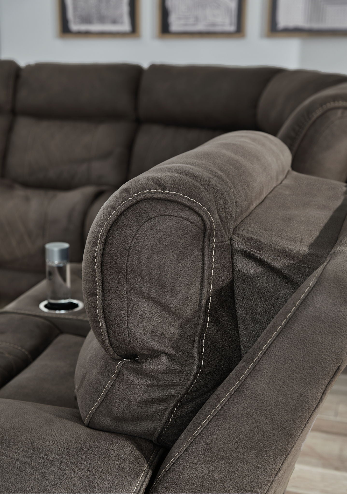 Hoopster - Laf Zero Wall Power Recliner - Gunmetal