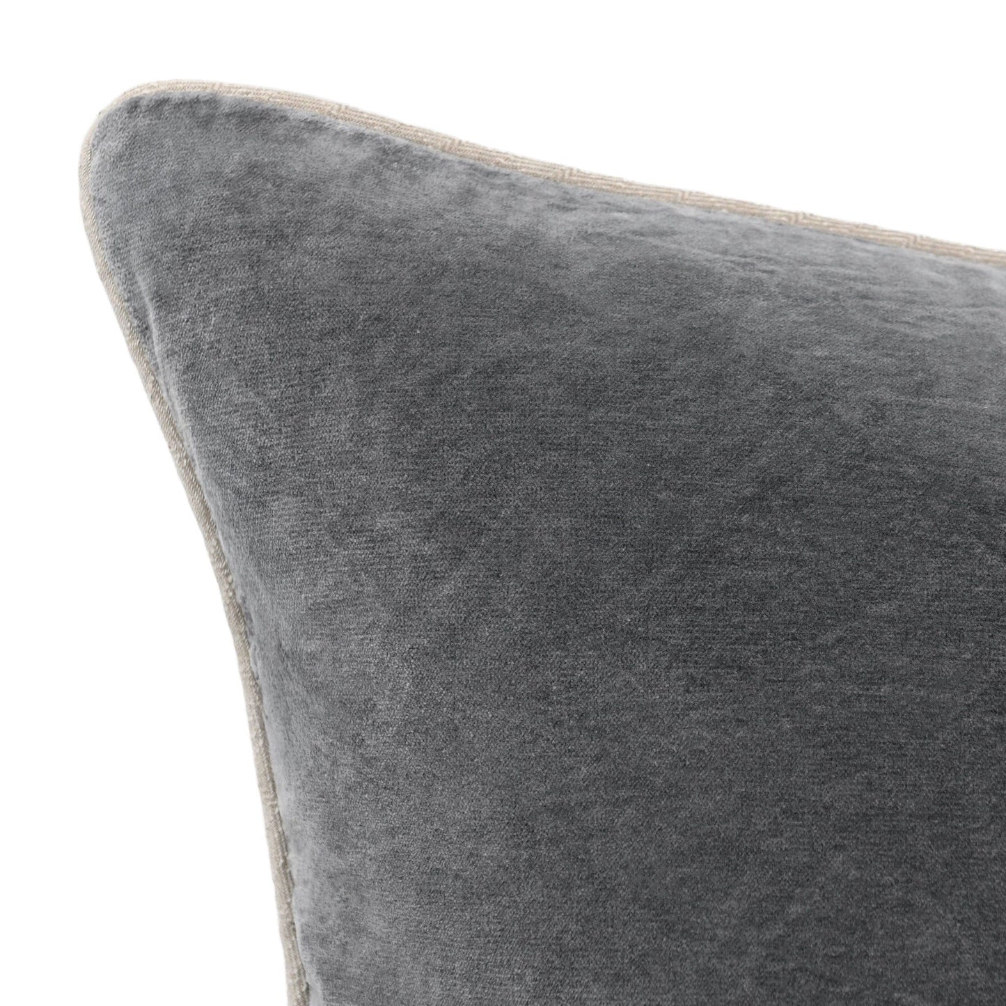 Heirloom Velvet - SLD Pillow - Stone Gray