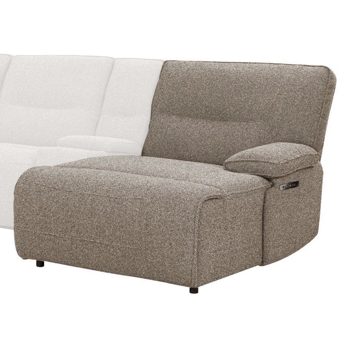 Lucius - Power Right Arm Facing Chaise P1 - Gellar Earth