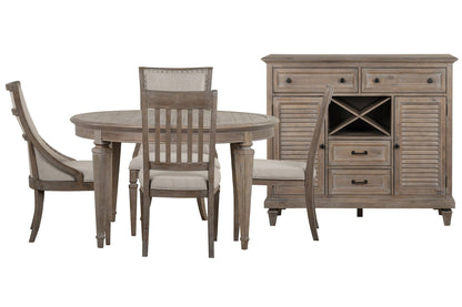 Lancaster - Extendable Round Dining Table Set