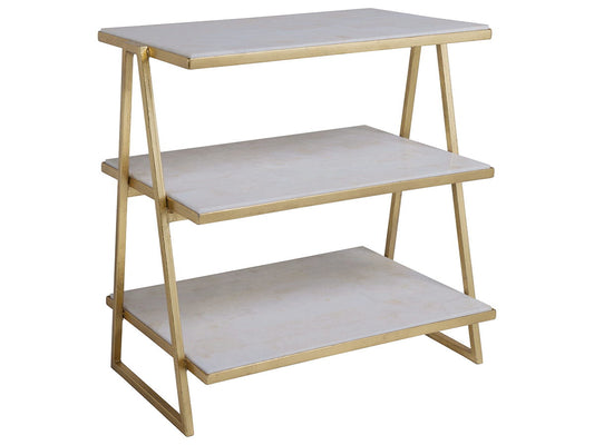 Signature Designs - Cumulus Capiz Triangular Tier Table