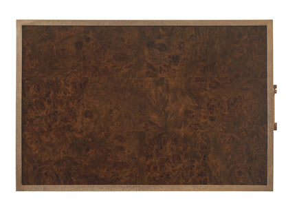 Rendezvous - Shelton Box On Stand End Table - Dark Brown