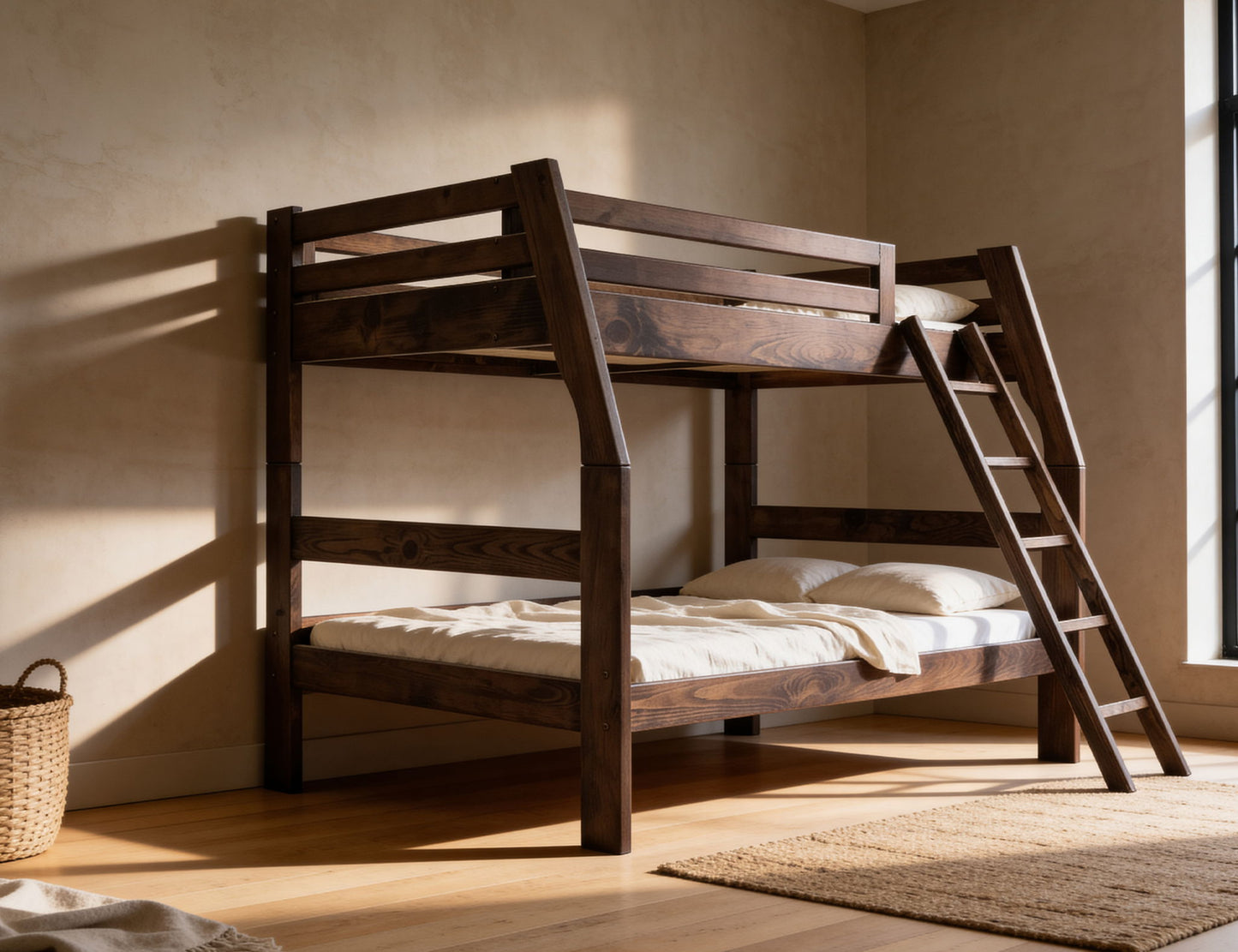 Forte - Top Bunk Bed Twin Over Full - Brown