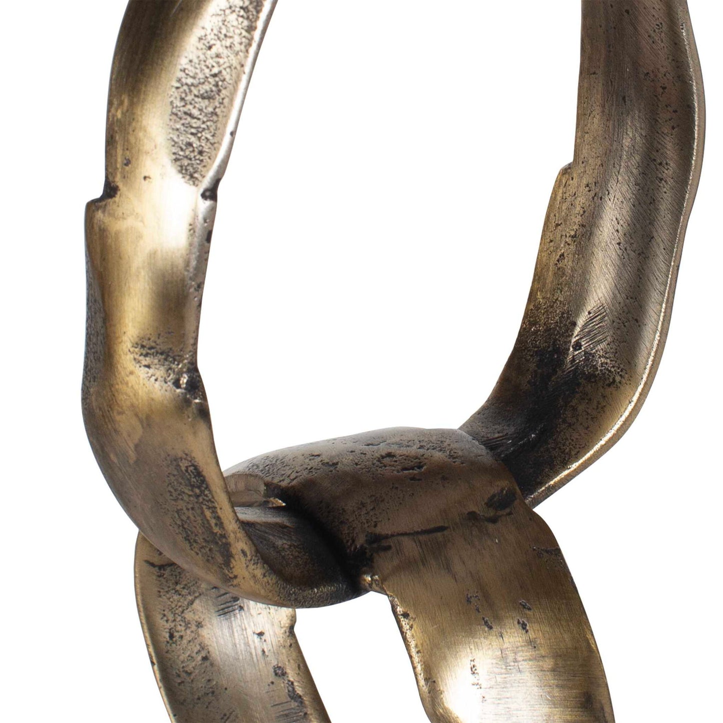 Loopform - Ring Sculpture - Black / Brass