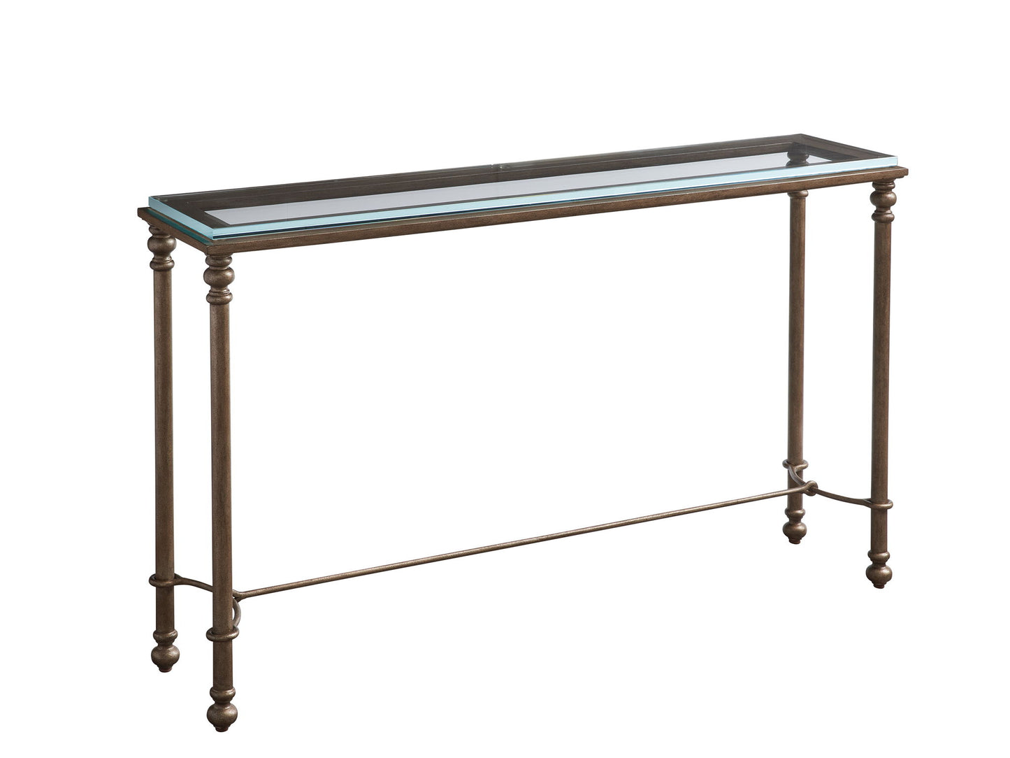 Laguna - Bluff Metal And Glass Table