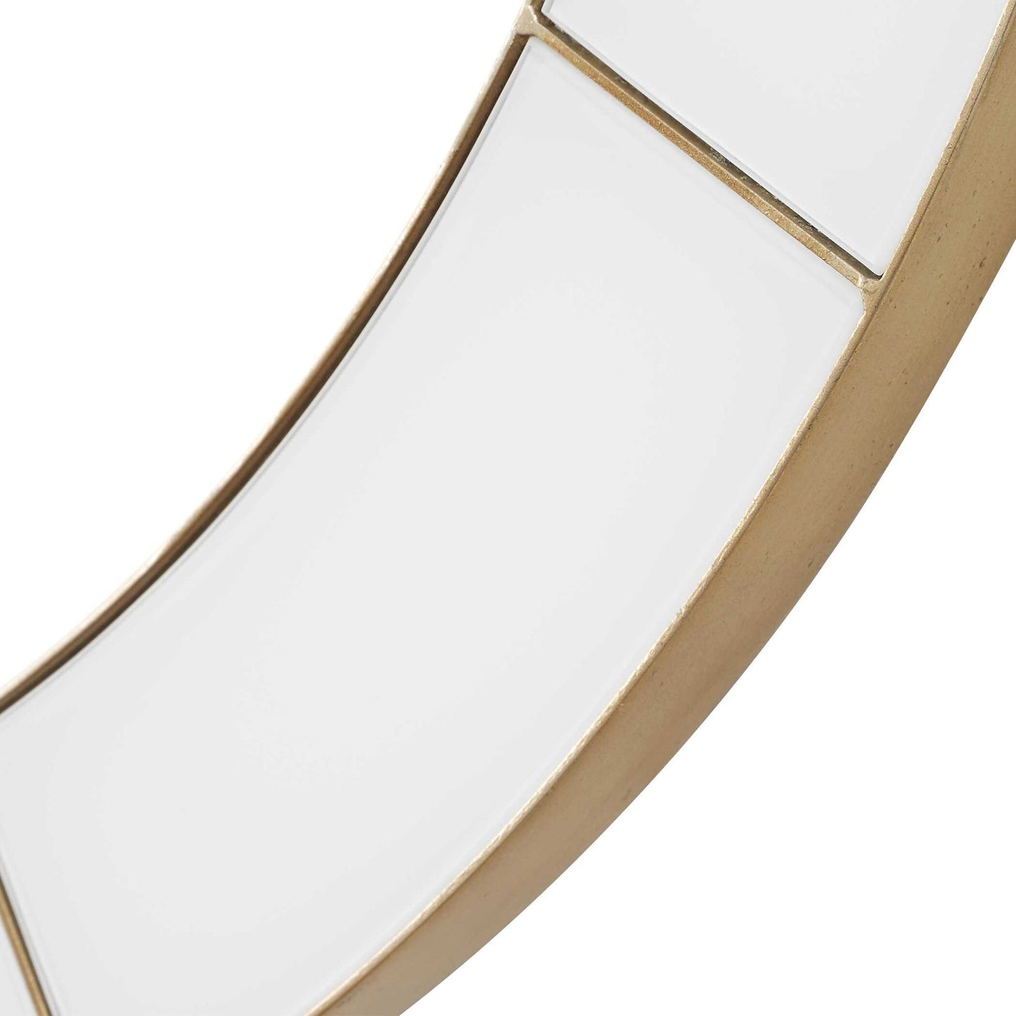 Ivory Halo - Minimalist Wall Clock - Gold / White