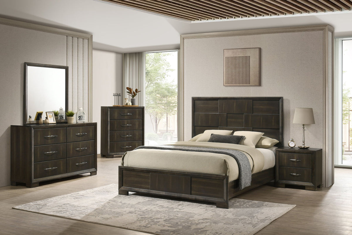 Langston - 6/0 California King Panel Side Rails - Espresso