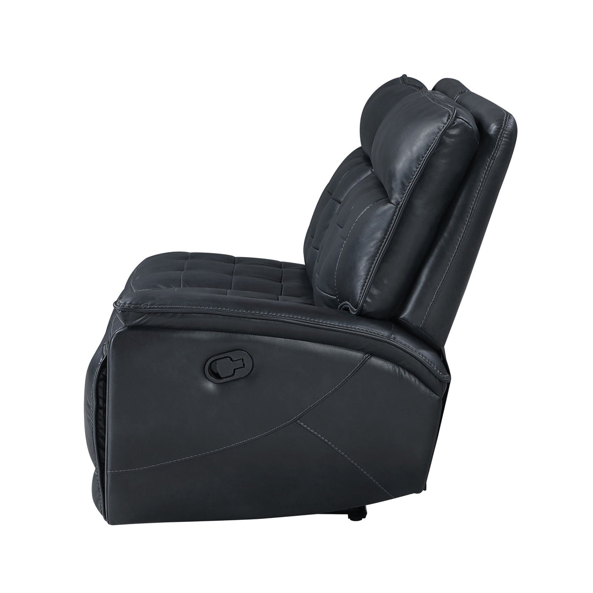 Warner - RAF Loveseat With 1 Recliner - Black