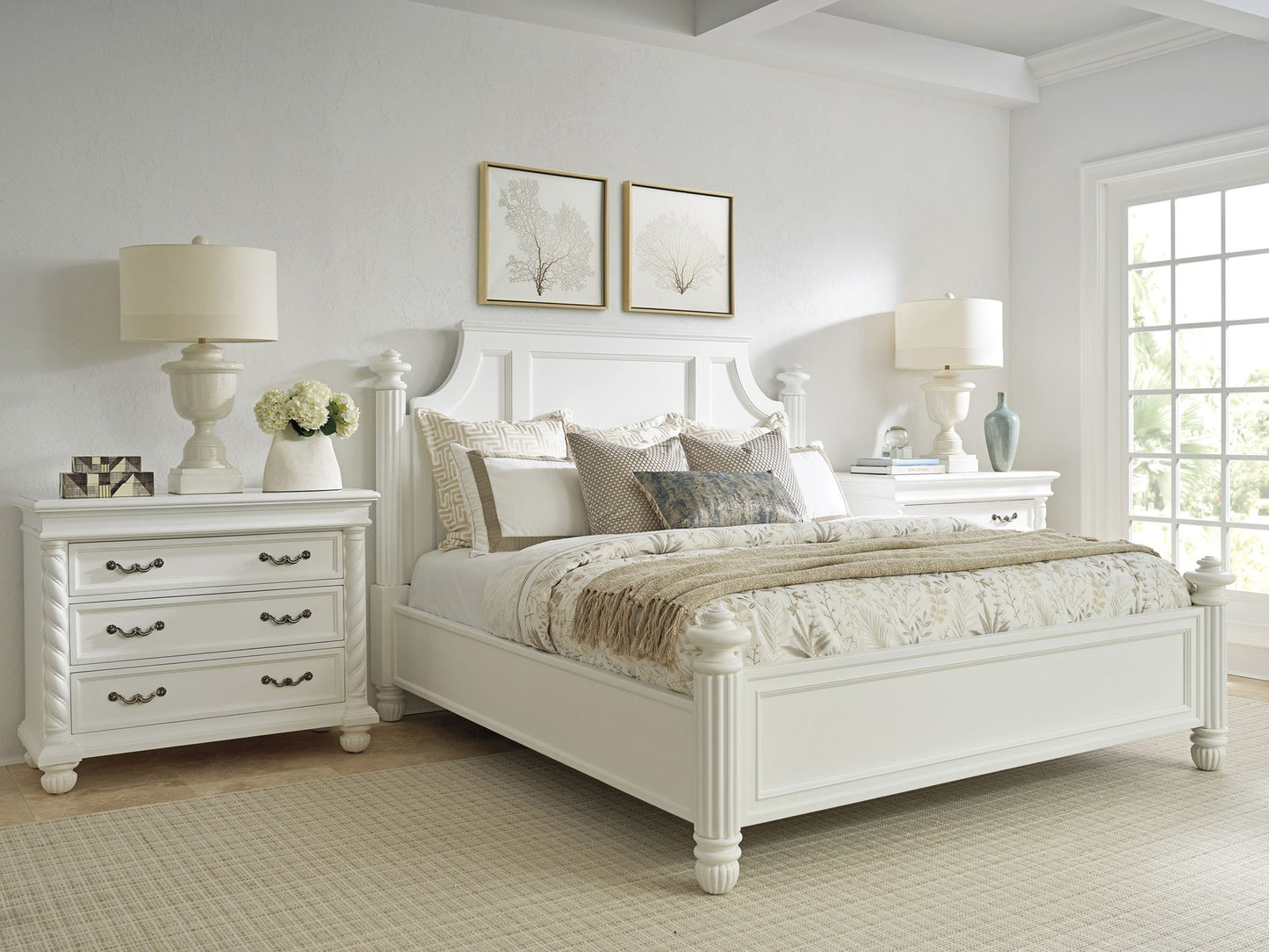 Villa Blanca - Santorini Panel Bed
