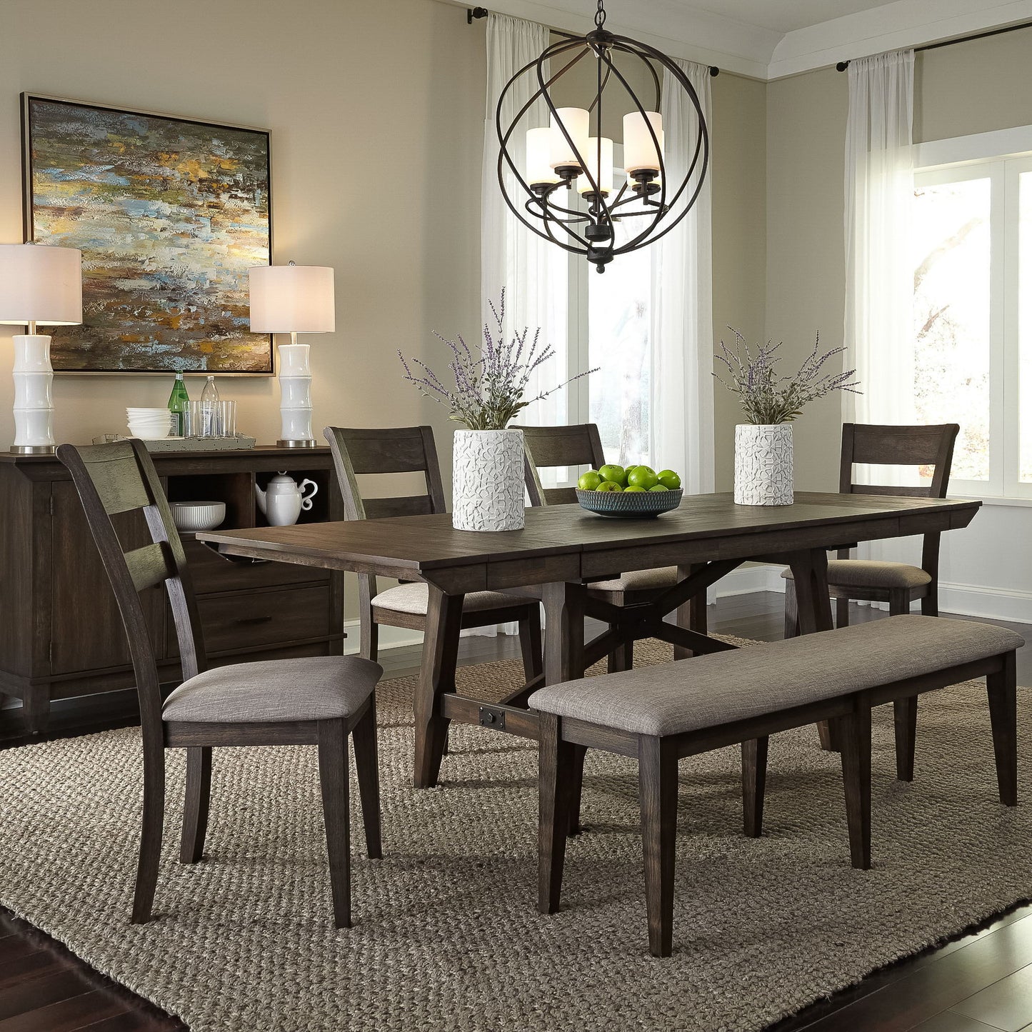 Double Bridge - Trestle Table Set