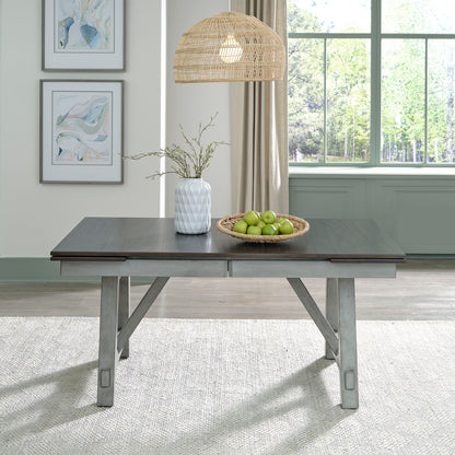 Newport - Trestle Table Top - Dark Brown