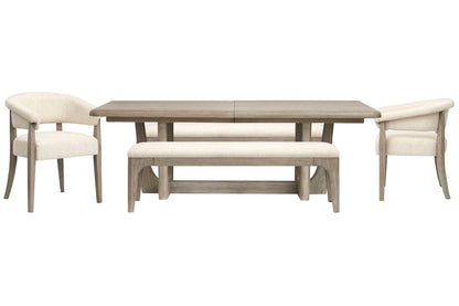 Braelyn - Extendable Trestle Dining Table Set