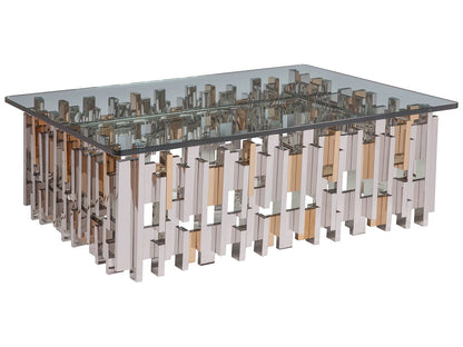 Signature Designs - Cityscape Rectangular Cocktail Table - Pearl Silver
