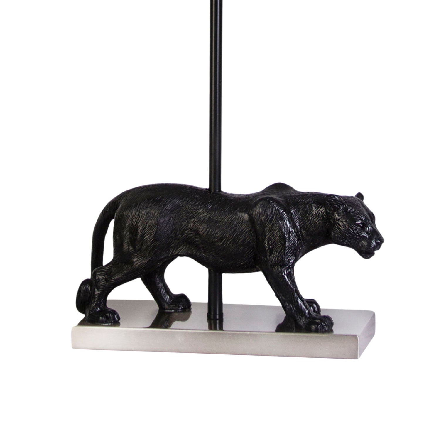 "Panther Noir" Resin Table Lamp (Set of 2) - Black Resin/Pn On Metal