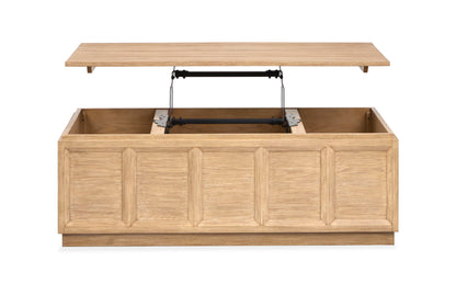 Burnham - Lift Top Storage Cocktail Table With Casters - Sable Dusk