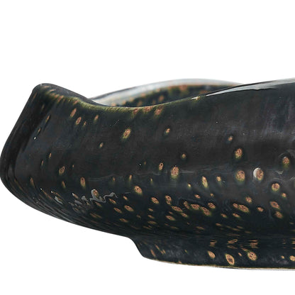 Stardust Ripple - Indoor-Outdoor Bowl - Black