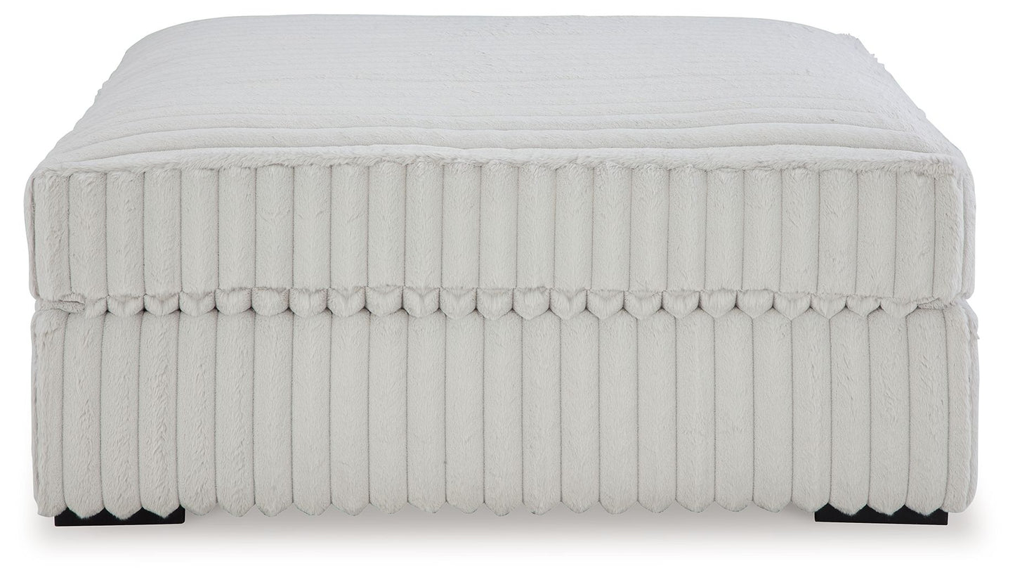 Stupendous - Oversized Accent Ottoman - Alloy