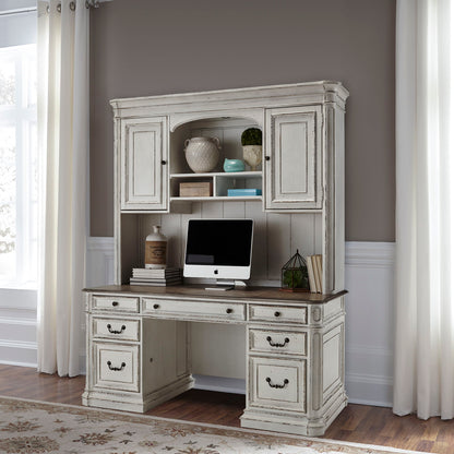 Magnolia Manor - Jr Executive Credenza Top - Antique White