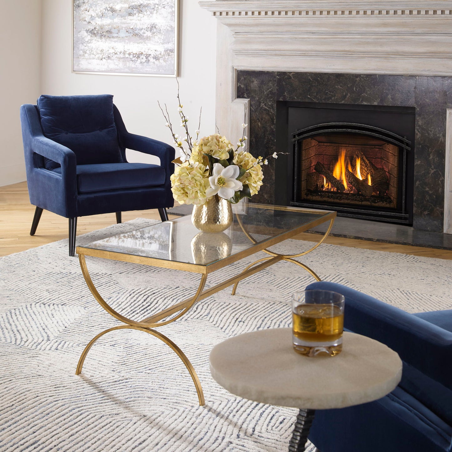 Crescent - Coffee Table - Gold