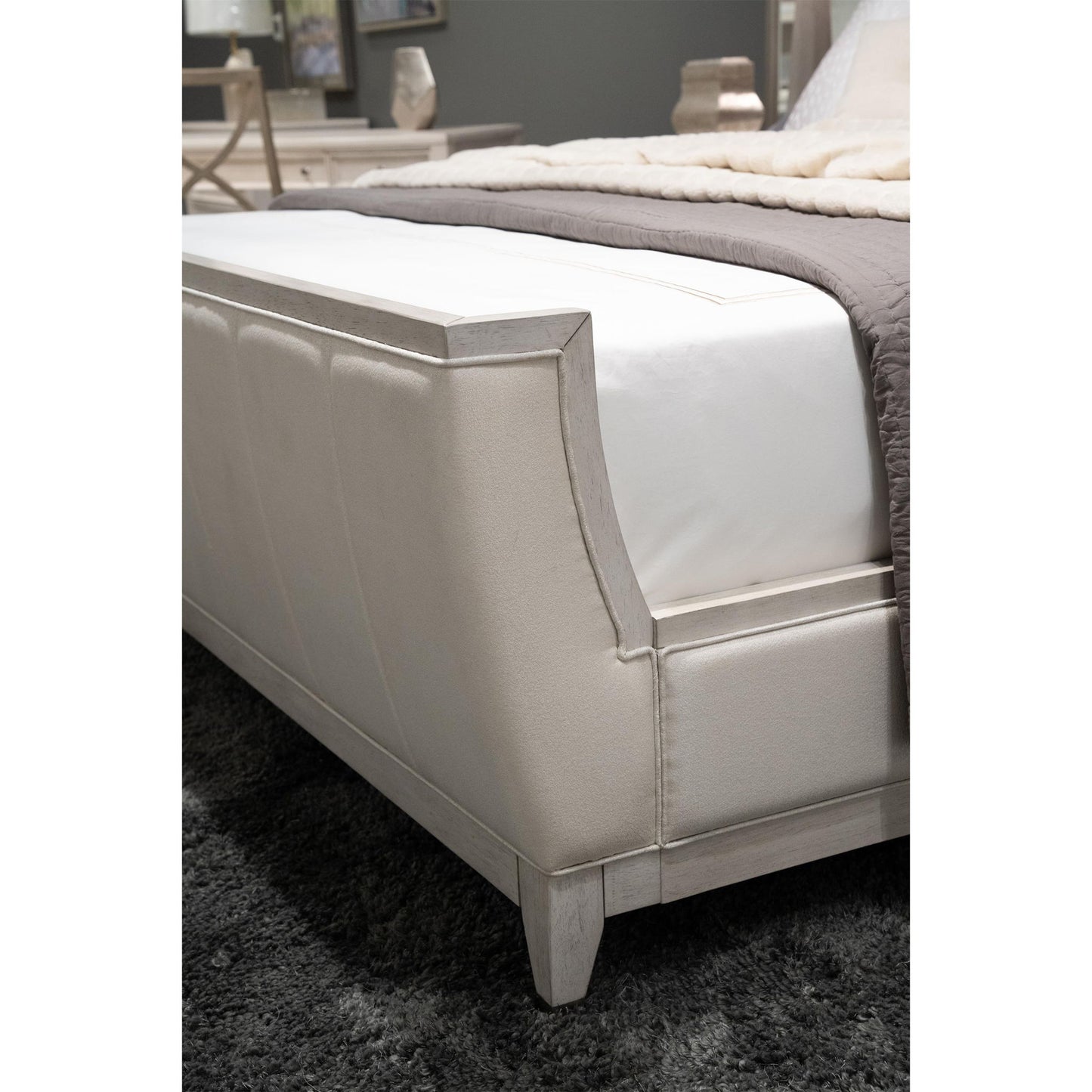 Hepburn - King Upholstered Footboard - White