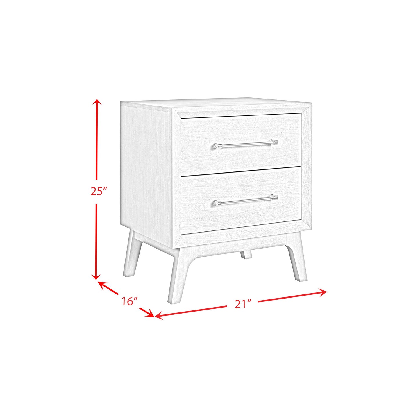 Westland - 2-Drawer Nightstand - Almond