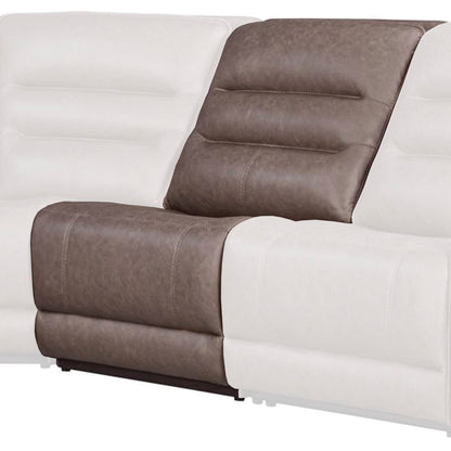 Lawson - Armless Chair With Drop Down Table - Sydney Brunette