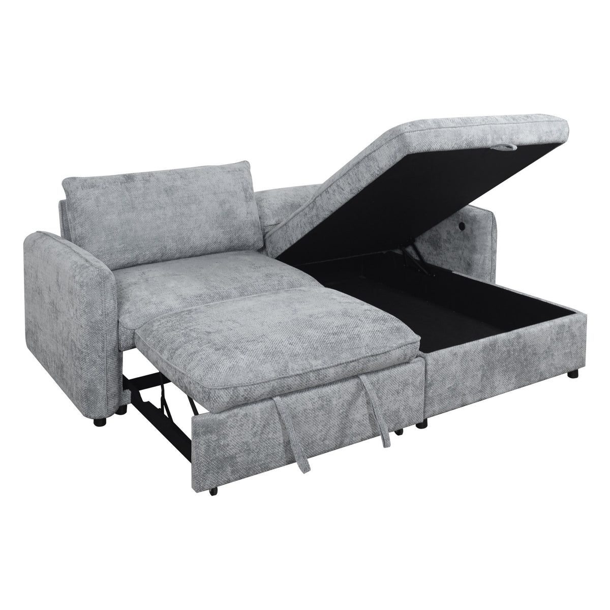 Finn - Loveseat With Pop-Up Sleeper - Gray