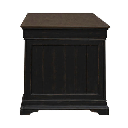 Meritage - Jr Executive Desk - Aged Charcoal