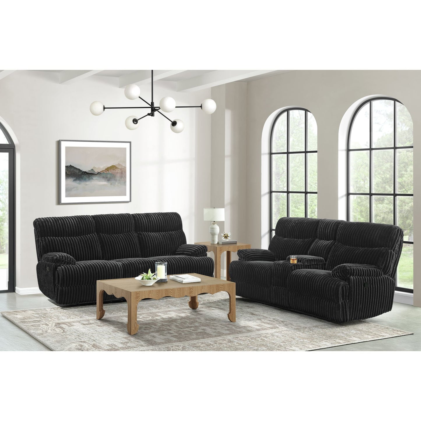Admiral - Motion Loveseat With Console