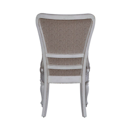 Magnolia Manor - Upholstered Wing Back Side Chair - Antique White