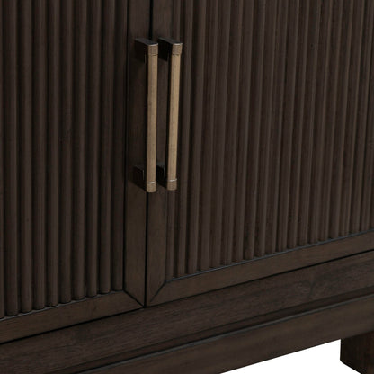 Modern Edge - Bedside Chest With Charging Station - Caffe