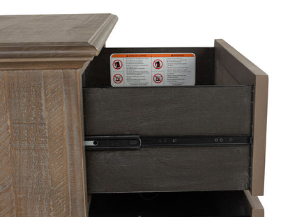 Lancaster - Drawer Nightstand - Dovetail Gray