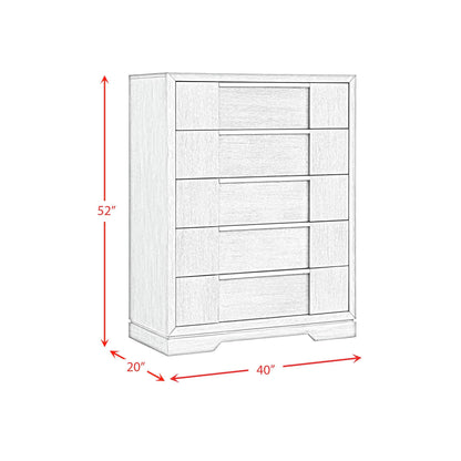 Kelis - Panel Bedroom Set With LED