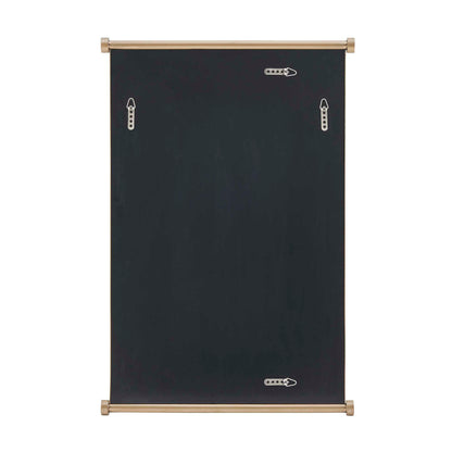 Scroll - Rectangular Mirror - Brass / Gold
