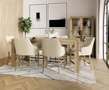 Mix-N-Match Chairs - Swoop Arm Upholstered Stool