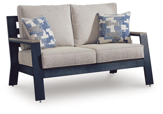East Beach - Loveseat With Cushion - Blue