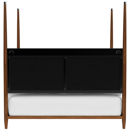 Elsie - Queen / King Poster Bed Posts - Dark Brown