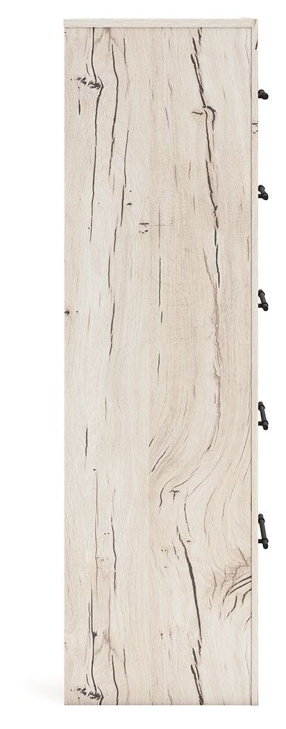 Lawroy - Five Drawer Chest - Light Natural