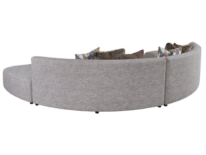 Zanzibar - Alston Armless Curved Sofa - Gray