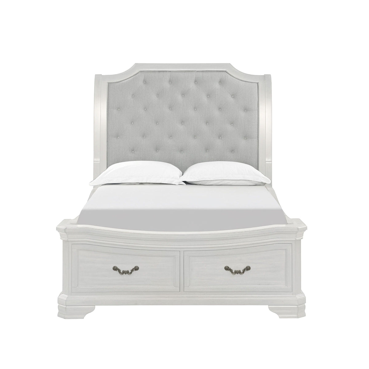 Lyndhurst - 6''6" / 6''0" King Headboard - Vintage White