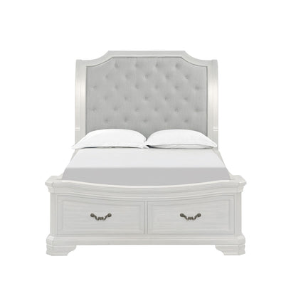 Lyndhurst - 6''6" / 6''0" King Headboard - Vintage White