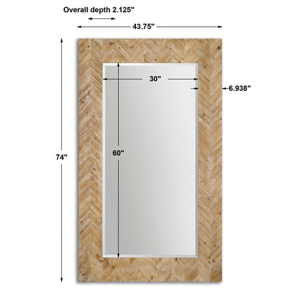 Demetria - Wooden Mirror