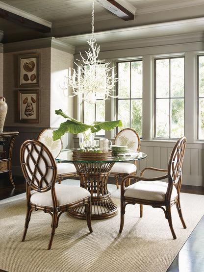 Bali Hai - Latitude Dining Table With Glass Top