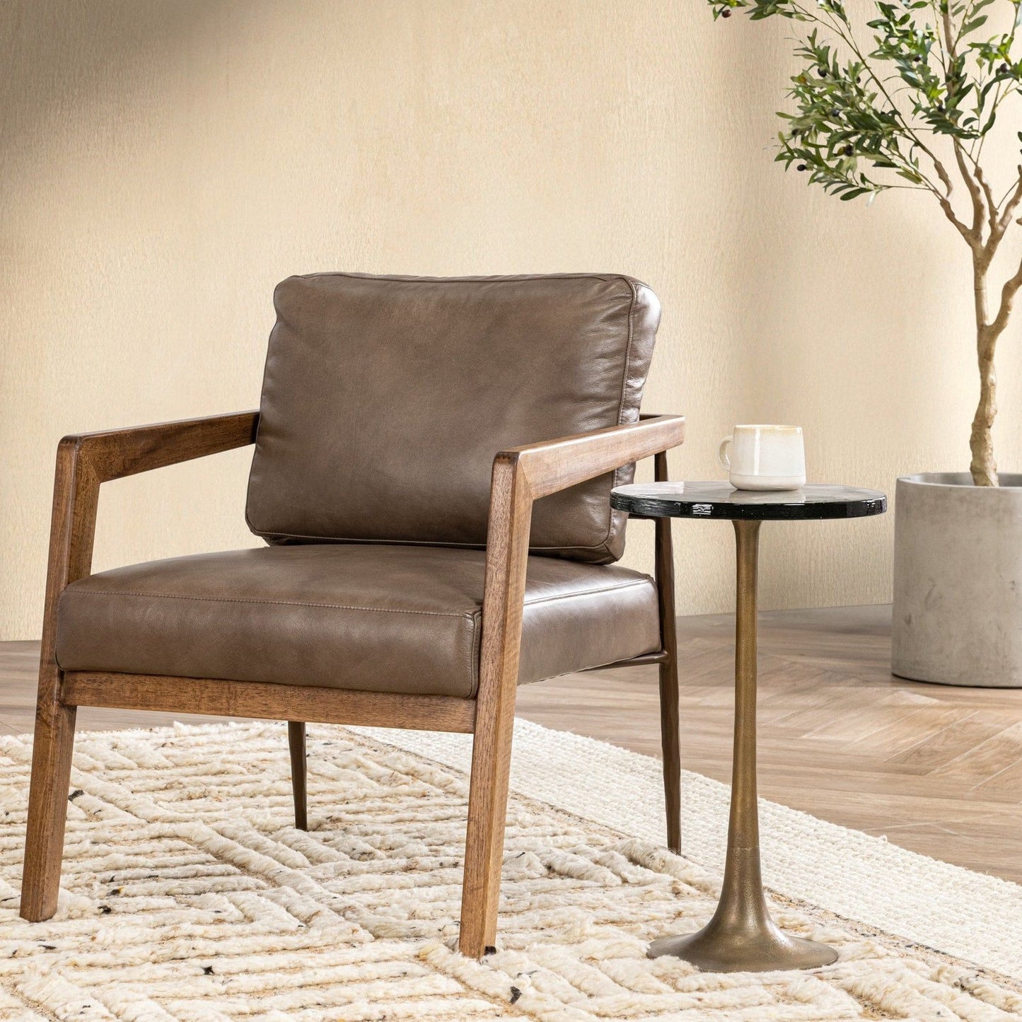 Julia - Accent Chair - Truffle Brown