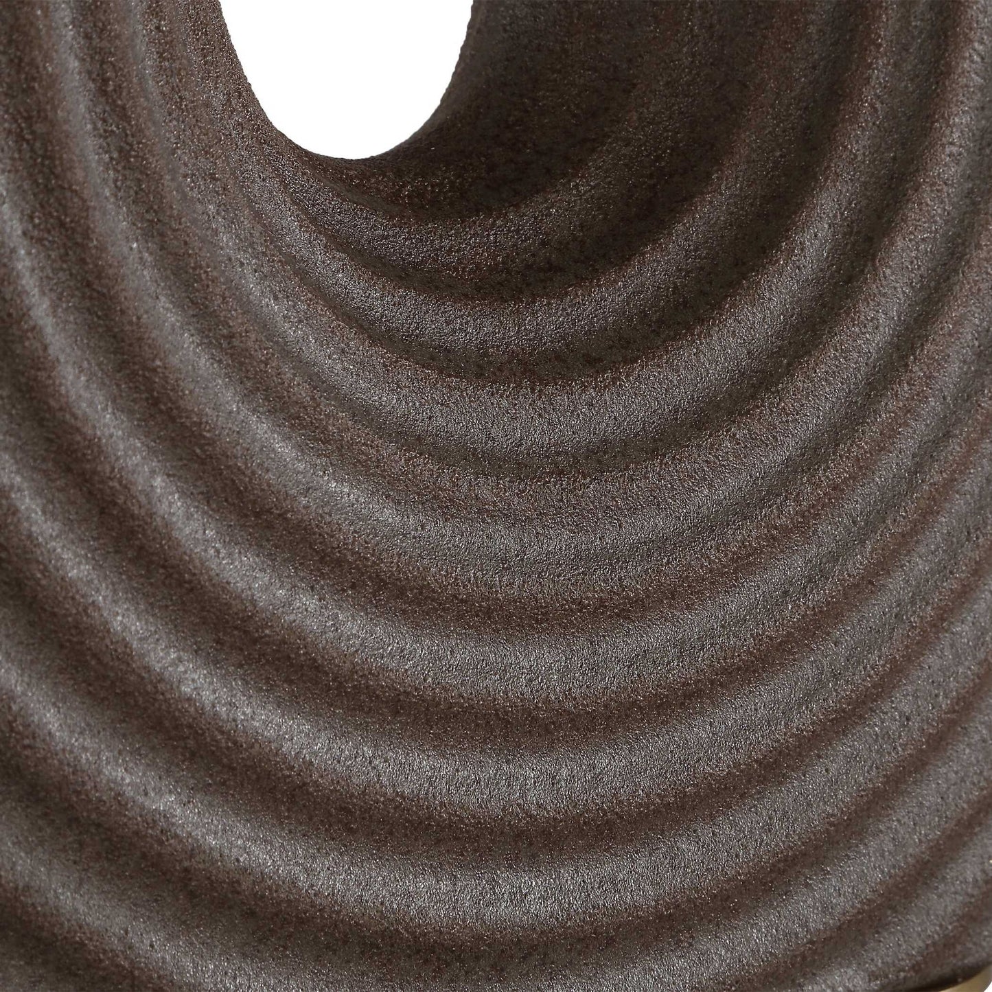 Geno - Concentric Ribbed Table Lamp - Brown