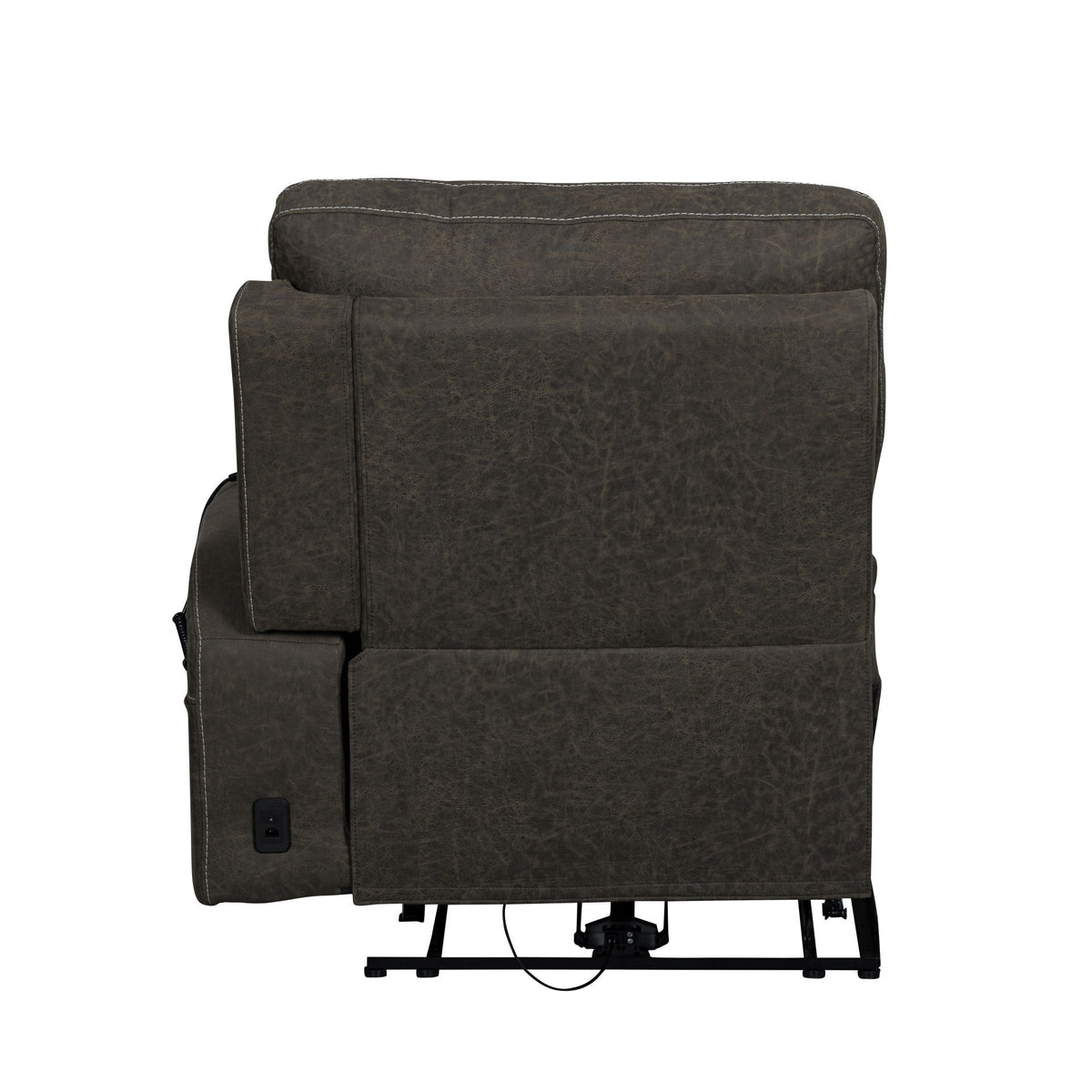 Gaia - RAF Recliner With Power Headrest, Footrest, Massage, Heat - Sable