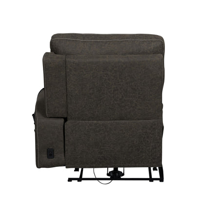 Gaia - RAF Recliner With Power Headrest, Footrest, Massage, Heat - Sable