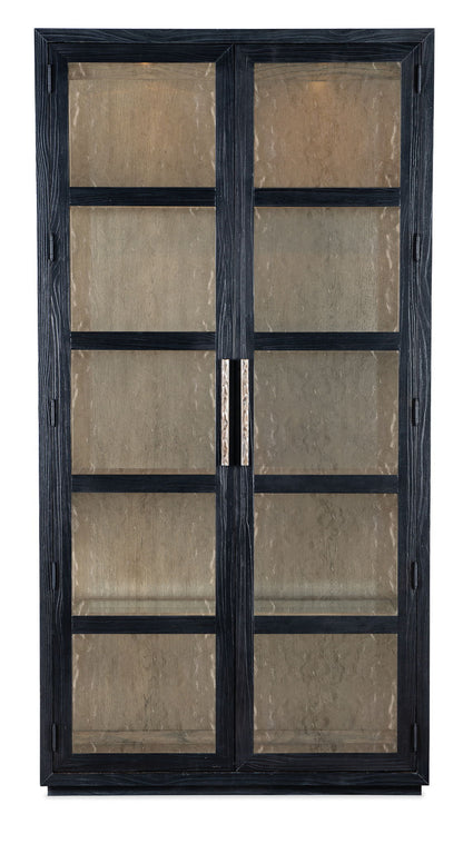 Linville Falls - Shou Sugi Ban Curio Cabinet - Black